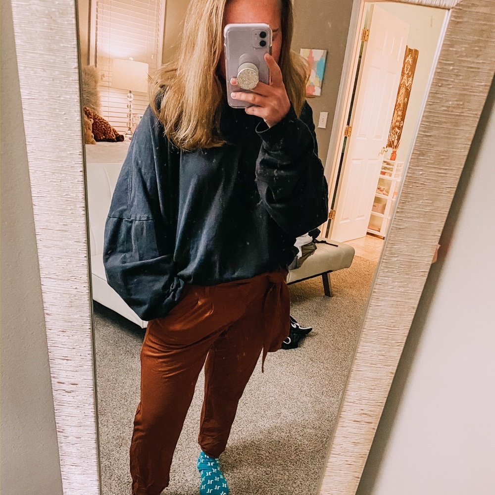 flowy boho burnt orange pants🧡🤩